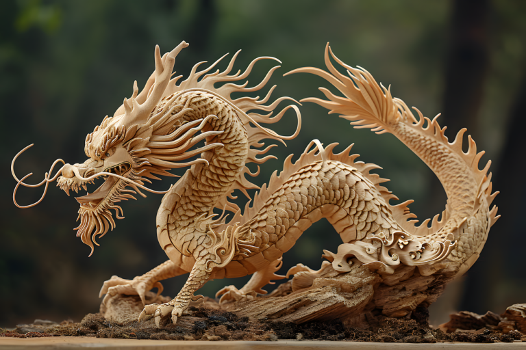ai generated, dragon, year of the dragon, wooden dragon, china, japan, new year's day, zodiac sign, chinese year, lunar year, dragon, dragon, dragon, dragon, dragon